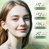 OEM SADOER Gommage Visage à l'Acide de Concombre 100g pour Peaux Grasses et Élimination des Points Noirs avec Exfoliation Douce