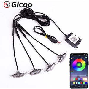 GICOO Feux de calandre avant RGB à lentille fumée, feux de jour LED pour la modification de pick-up, SUV tout-terrain - Product Image 4