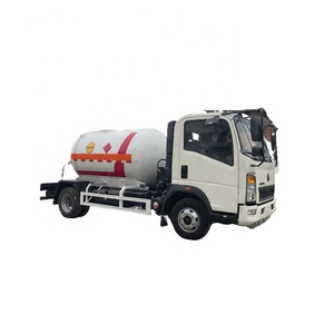 Gas repostar 4x2 HOWO Tanker 2,5 toneladas 5 toneladas 10 toneladas 15 toneladas LPG <span class=keywords><strong>bobtail</strong></span> 10MT cilindro embotellado móvil gas SKID <span class=keywords><strong>bobtail</strong></span> camiones - Product Image 6