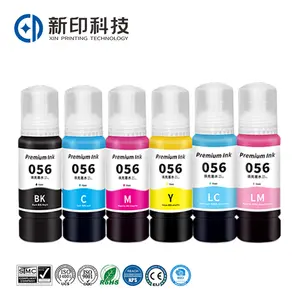056 Premium uyumlu renk su bazlı şişe doldurulan mürekkep boya Epson Ecotank L8050 L8058 yazıcı için
