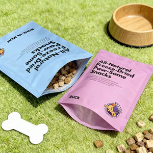 Emballage alimentaire Doypack à fermeture éclair imprimé sur mesure - Sac d'emballage pour viande séchée pour sachet de friandises pour animaux de compagnie - Product Image 3