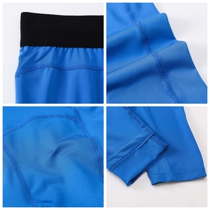 <span class=keywords><strong>Leggings</strong></span> da corsa sportivi con logo personalizzato da uomo pantaloni a compressione per allenamento Fitness in poliestere Spandex - Product Image 6