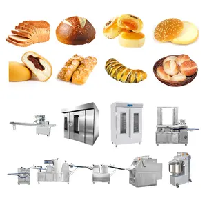 Top Commercial Manufacturer fully automatic bread making machine production line industrial bread making machine