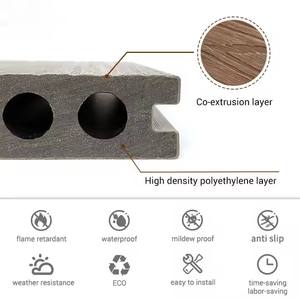 SHENGCHENG OEM – Plancher de terrasse en WPC personnalisable, étanche et durable pour extérieur, terrasses et jardins, système de pose par clic - Product Image 3