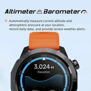 นาฬิกาสมาร์ทวอทช์ NORTH EDGE XTREK 2 GPS สำหรับเล่นกีฬา หน้าจอ Amoled 1.43 นิ้ว กันน้ำ 3ATM พร้อมฟังก์ชั่น AOD นาฬิกาผู้ชาย รองรับการโทรผ่านบลูทูธ วัดความสูง พร้อมเข็มทิศ - Product Image 4