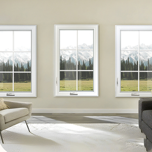 <span class=keywords><strong>Finestra</strong></span> in UPVC di Alta Qualità con Vetro Basso Emissivo a Doppio o Triplo Strato, Risparmio Energetico NFRC e Isolamento Acustico, Apertura a Battente - Product Image 2