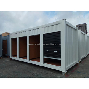 Conteneur de stockage extérieur en acier robuste avec portes verrouillables, résistant aux intempéries, entrepôt portable, boîte de transport de marchandises - Product Image 2