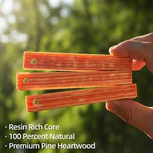 Ensemble de bâtons de bois gras Baiyuheng pour le camping, allume-feu de camping, blocs d'allumage de survie - Product Image 4