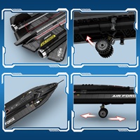 Set de Construcción de Avión Blackbird de 1775 Piezas, Bloques de Plástico ABS, Modelo Electrónico, Juguete de Construcción para Niños y Adultos, Escala 1:8