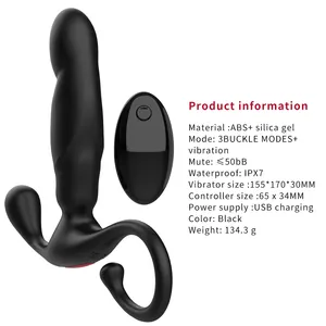 Laize Fernbedienung Elektrisches Silikon 3 Arten Vibrator Sex Produkte Dildo Männlich Prostata Massage gerät Heiz-und Schnallen funktionen