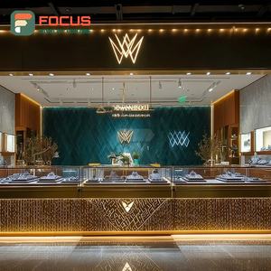 Vitrine de magasin de bijoux personnalisée, surface polie, meuble de présentation pour bijouterie - Product Image 2