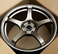 جنوط ADVAN TC4 مقاس 18 بوصة بتصميم مقعر جديد بلون رمادي مصبوبة بالتدفق 5x112/114.3 لسيارات أكورد وموديل 3