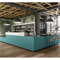 Comptoir de réception/caisse multifonctionnel et durable, design moderne sur mesure pour café, restaurant, bar à domicile, hôtel