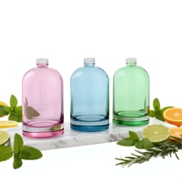 Bouteille en verre colorée réutilisable, petite, vide, pour diffuseur d'arômes, diffuseur de parfum d'intérieur, bouteilles en verre pour diffuseur de roseaux