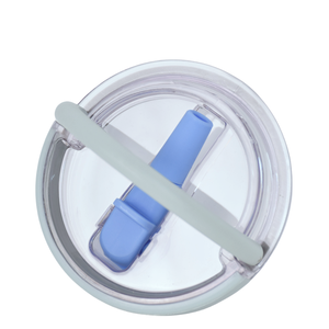 Lot de 2 couvercles de paille anti-fuite 40 oz 30oz Gobelet réutilisable PCTG Flip Straw Lid Lid Lid avec buse en silicone - Product Image 1