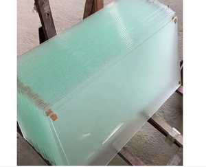 Vetro Temperato Satinato Impermeabile di Alta Qualità con Bordo Lucidato e Incisione Acida, Lastra di Vetro Moderna per Esterni e Bagni - Product Image 1