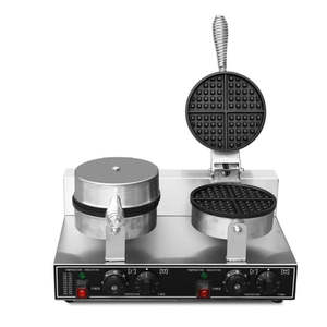 Gaufrier double plaque haute efficacité : 2 gaufres en même temps, stimule vos ventes - Product Image 2