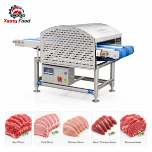 Trancheuse à viande adaptée à la découpe et à la découpe en dés de viande fraîche, haute efficacité, entièrement automatique - Product Image 2