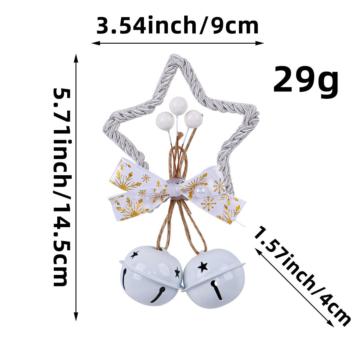 Five-pointed star bell white