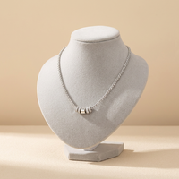 Collier en acier titane à maillons torsadés pour homme - Cadeau tendance pour la fête des pères, Noël et anniversaire