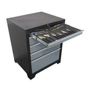 Armoire à outils Ulip à 5 tiroirs en acier inoxydable gris, noir, rouge, armoire de rangement pour garage - Product Image 2