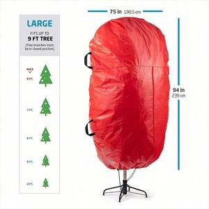 Hot Selling Adjustable Upright <b>Christmas</b> <b>Tree</b> Storage Bag for Clothing Bedding with <b>Top</b> Bottom Drawstrings for Wardrobe Use - Product Image 3