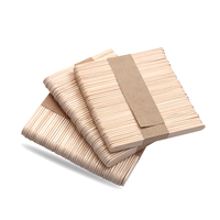 Bâtonnets de crème glacée de haute qualité, sucettes glacées jetables en bois pour supermarché