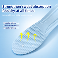 Semelles intérieures sport Bestar Ice Cold Sense en tissu nylon, injection PU, flexibles, absorbant les chocs, pour l'été, effet rafraîchissant