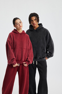 Felpa con Cappuccio Oversize Vintage da Uomo di Alta Qualità, Effetto Sbiadito e Lavato con Acido, Stampa Invernale - Product Image 5