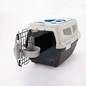 Luxus Reise Haustier Käfig Träger Airline Approved Pet Dog Kennel Käfig für Hunde und Katzen