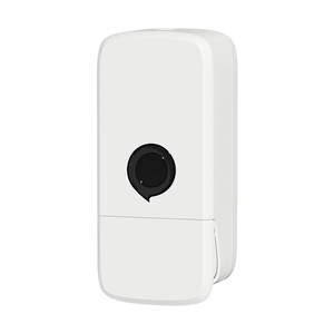 Dispensador de Pared de Plástico ABS para Ducha - Dispensador Manual de 800 ml para Desinfectante de Manos, Champú y Jabón (Blanco/Gris) - Product Image 1