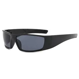 Wholesale cycling glasses wrap around fashion style uv400 windproof pc sport sunglasses