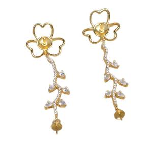 เครื่องประดับมุกบาโรก ต่างหูเงินแท้ S925 ลายเปลือกหอย พร้อมอุปกรณ์ DIY ขนาด 11-14 มม. รุ่น JG6014 ลายตารางเพชร บรรจุในถุง - Product Image 5