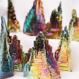 Collection d'é<span class=keywords><strong>l</strong></span>éments chimiques métalliques DIY, spécimens décoratifs, cadeau pour enfants, autres créations en cristal, cristal de Bismuth naturel, minéral, minerais - Product Image 3