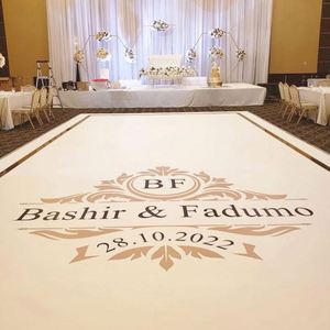 Calcomanías Personalizadas de PVC para Pista de Baile de Bodas y Fiestas de Cumpleaños, Diseño Rectangular para Ventanas - Product Image 3