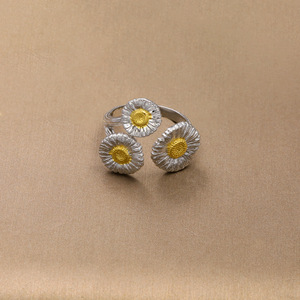Anello <span class=keywords><strong>dorato</strong></span> in <span class=keywords><strong>argento</strong></span> placcato tre anelli in acciaio inossidabile impermeabile <span class=keywords><strong>argento</strong></span> puro <span class=keywords><strong>argento</strong></span> 925 alla moda - Product Image 6