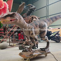 Dinozor Keşif Parkı için Bebek Animatronik Raptor Modeli, Küçük Dinozor Robotu Özelleştirilmiş