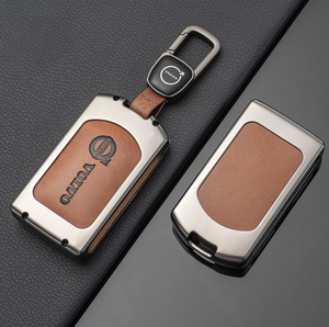 Étui de protection pour clé en alliage de zinc et cuir de haute qualité, accessoires de luxe pour <span class=keywords><strong>Volvo</strong></span> XC90 - Product Image 2