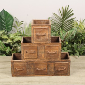 Macetas de madera Vintage de diseño moderno, cestas de plantación suculentas para interiores y exteriores, ventaja de precio a granel, Varios tamaños disponibles - Product Image 4