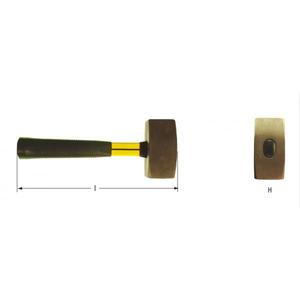 AMPCO - FG0323A Martillo de palo, Aluminio Bronce-EAN 7630027451511 MARTILLOS Y EJES QUE NO PRODUZCAN CHISPAS - Product Image 1