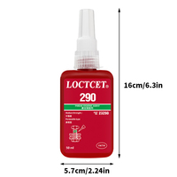 LOCTCET 290 Adhésif instantané Green Wicking-grade 50ml Agent de blocage du filetage des vis Adhésifs pour produits d'étanchéité