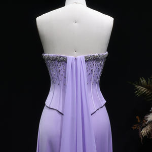 Sharon Said SS264 Flieder zweiteilige Abendkleider für Frauen Hochzeit überbackene Korsett Luxus Dubai <span class=keywords><strong>Prom</strong></span> Party Kleider - Product Image 5