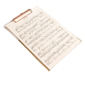 Carpeta acrílica transparente para archivos A4, libros de oficina para estudiantes, almohadillas para exámenes de escritura, carpeta de plástico dorado