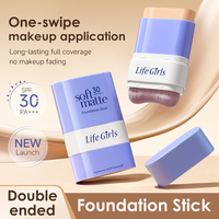 Stick de fond de teint solaire Life Girls SPF 30 PA++ longue tenue, couvrance totale, stick de fond de teint correcteur