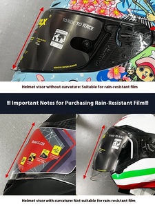 Nouveau hiver Durable en plastique HD magique lentille Film universel Anti-buée Patch complet <span class=keywords><strong>demi</strong></span> casques remplacement moto accessoires - Product Image 6