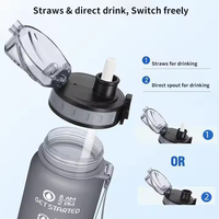 Bouteille d'eau personnalisable en tritan sans BPA à débit direct pour l'eau bouillante Bouteille de marque OEM tendance pour la randonnée