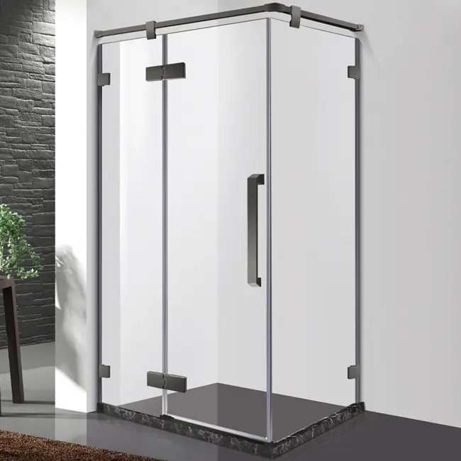 WINER M&G 6-10MM Tempered glass Flat open the door fashion Stainless steel frame shower room