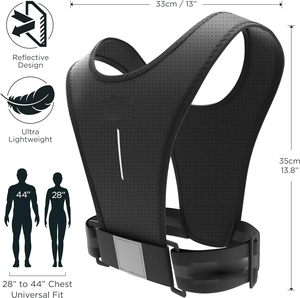 Chaleco Reflectante para Correr con Cinturón Ajustable de Neopreno Impermeable y Bolsillo para Teléfono - Product Image 5