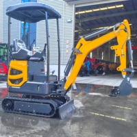 Mini-excavatrice polyvalente sur chenilles, excavatrice compacte, excavatrice Kubota, machine hydraulique pour petits projets