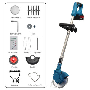 21V <span class=keywords><strong>batterie</strong></span> au Lithium débroussailleuse tondeuse à gazon Machine de découpe d'herbe DIY Portable sans fil jardin électrique - Product Image 6